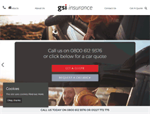 Tablet Screenshot of gsi-insurance.com
